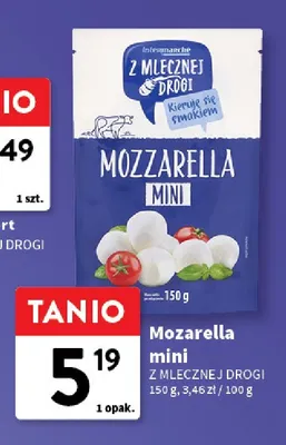 Mozzarella mini Z Mlecznej Drogi promocja w Intermarche