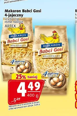 Makaron Babci Gosi 4-jajeczny promocja w Prim Market