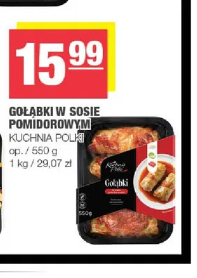 Gołąbki w sosie pomidorowym Kuchnia Polki promocja w SPAR
