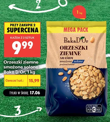 Orzeszki ziemne smażone solone Baka D'Or promocja w Biedronka