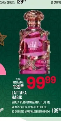 Woda perfumowana Lattafa Habik promocja w Drogerie Natura