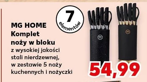 Komplet noży w bloku promocja w Kaufland