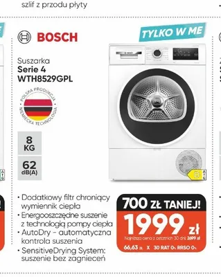 Suszarka Bosch Serie 4 WTH8529GPL promocja w Max Elektro