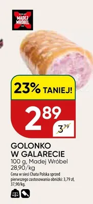 Golonko w galarecie promocja w Chata Polska