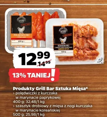 Produkty Grill Bar Sztuka Mięsa promocja w Netto
