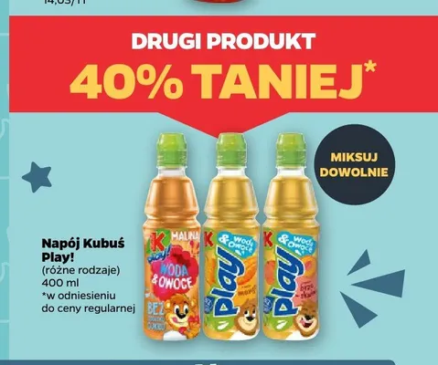 Napój Kubuś Play! promocja w Netto