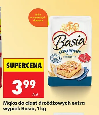 Mąka do ciast drożdżowych extra wypiek promocja w Biedronka