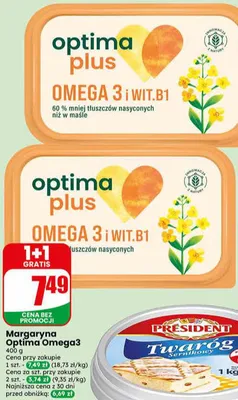 Margaryna Optima Plus Omega 3 i Wit.B1 promocja w Dino