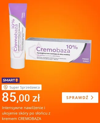 Hipoalergiczny krem nawilżający Cremobaza 10% promocja w Allegro