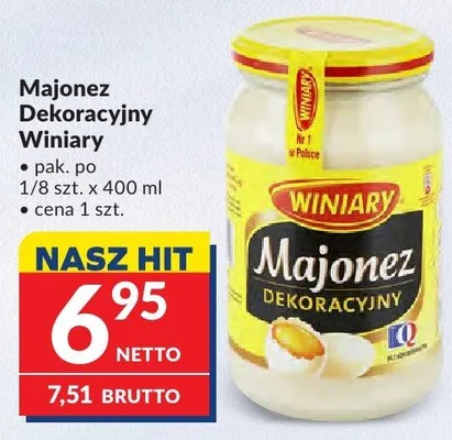 Majonez Dekoracyjny Winiary promocja w Makro