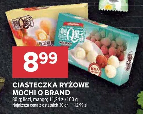 Ciasteczka ryżowe mochi Q Brand promocja w Stokrotka