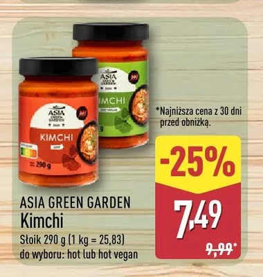 Kimchi ASIA GREEN GARDEN promocja w Aldi