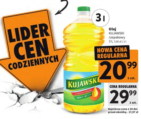 Olej rzepakowy promocja w Intermarche