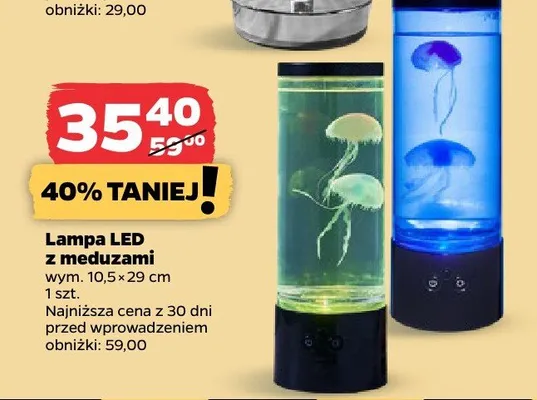 Lampa LED z meduzami promocja w Netto