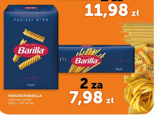 Makaron Fusilli N°98 Barilla promocja w Groszek