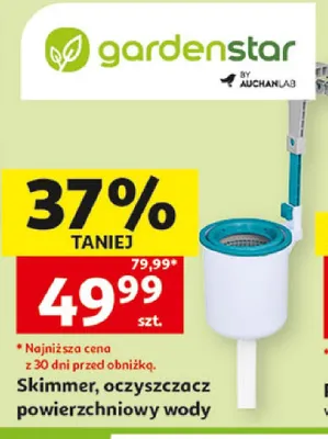 Skimmer, oczyszczacz powierzchniowy wody gardenstar promocja w Auchan
