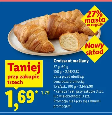 Croissant maślany promocja w Lidl