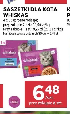 Saszetki dla kota Whiskas promocja w Stokrotka
