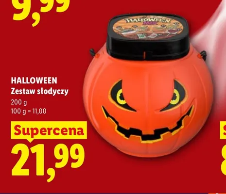 Zestaw słodyczy Halloween promocja w Lidl