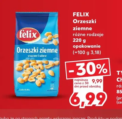 Orzeszki ziemne Felix promocja w Kaufland