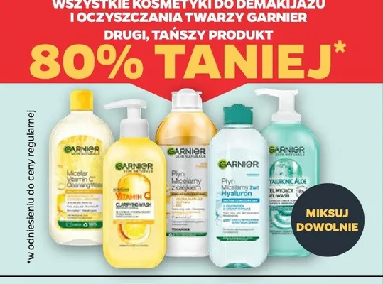 Kosmetyki do demakijażu i oczyszczania twarzy - drugi produkt 80% taniej promocja w Netto