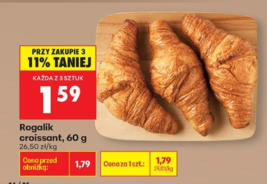 Rogalik croissant promocja w Biedronka