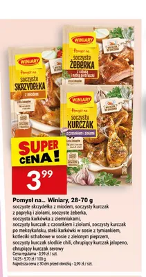 Danie Pomysł na... soczysty kurczak z czosnkiem i ziołami Winiary promocja w Twój Market