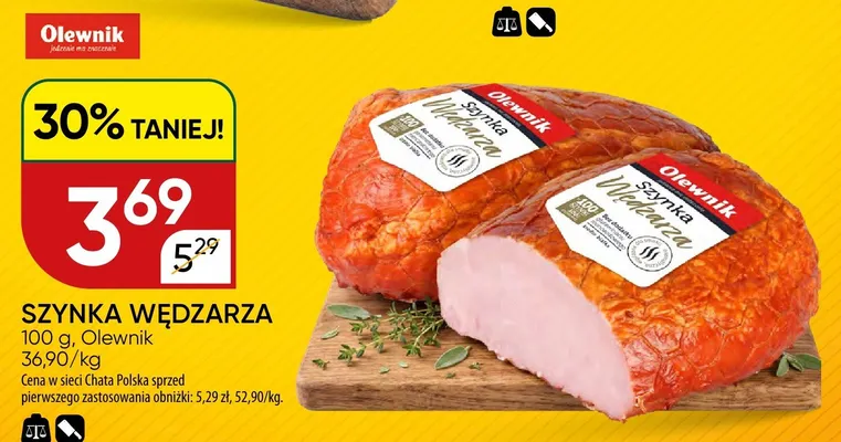 Szynka Wędzarza Olewnik promocja w Chata Polska