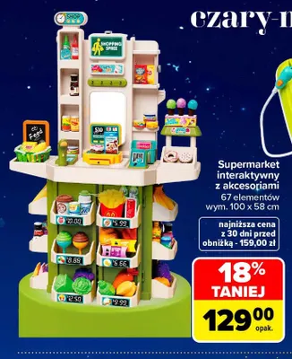 Supermarket interaktywny z akcesoriami promocja w Carrefour