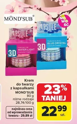 Krem do twarzy z kapsułkami różne rodzaje promocja w Carrefour