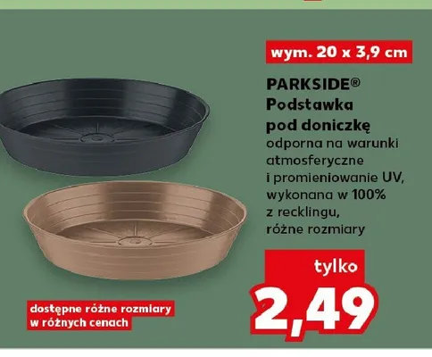 Podstawka pod doniczkę PARKSIDE wym. 20x3,9cm promocja w Kaufland