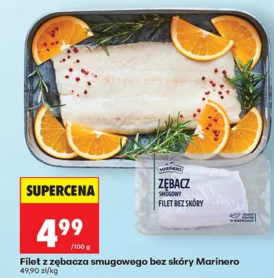 Filet z zębacza smugowego bez skóry Marinero promocja w Biedronka