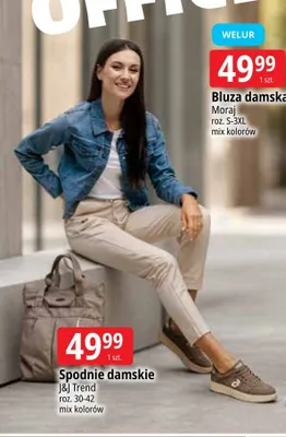 Spodnie damskie J&J Trend promocja w Leclerc