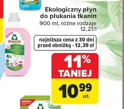 Ekologiczny płyn do płukania tkanin Frosch promocja w Carrefour