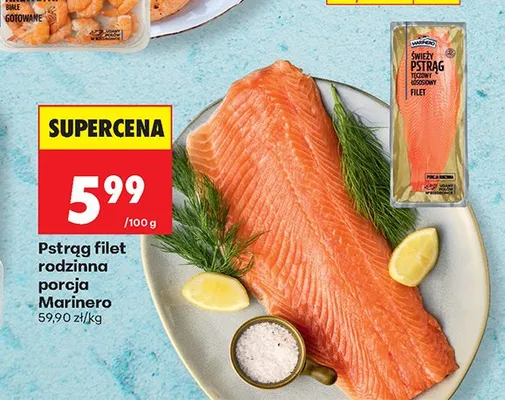 Pstrąg filet rodzinna porcja promocja w Biedronka
