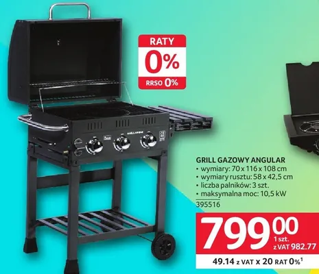 Grill gazowy Angular promocja w Selgros