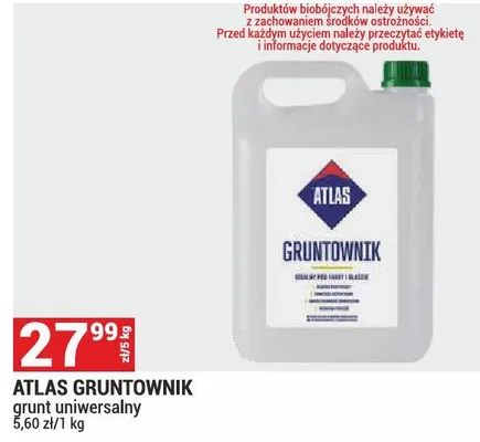 Atlas Gruntownik grunt uniwersalny promocja w Merkury Market
