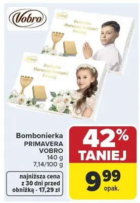 Bombonierka Primavera Vobro promocja w Carrefour