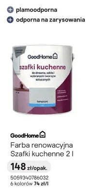 Farba renowacyjna Szafki kuchenne GoodHome 2l promocja w Castorama