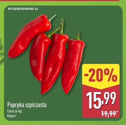 Papryka szpiczasta promocja w Aldi