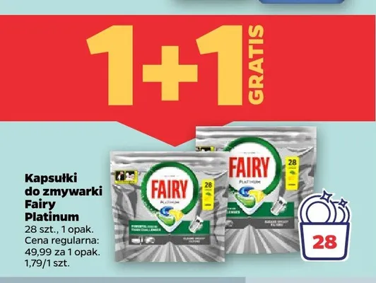 Kapsułki do zmywarek regular Fairy all in 1 promocja w Netto