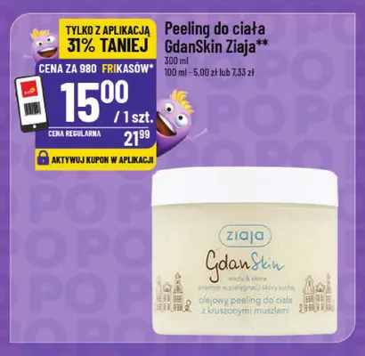 Peeling do ciała GdanSkin Ziaja promocja w POLOmarket