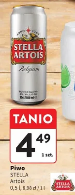Piwo Stella Artois 0,5l promocja w Intermarche