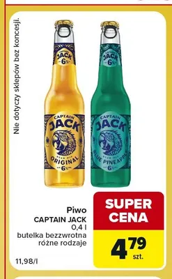 Piwo Captain Jack Original promocja w Carrefour Express