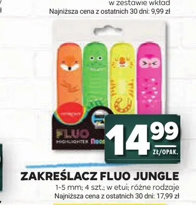 Zakreślacz Fluo Jungle KEYROAD promocja w Stokrotka