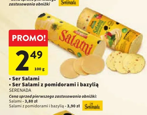 Ser salami Serenada promocja w Intermarche