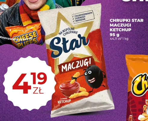 Chrupki Star Maczugi Ketchup promocja w Duży Ben
