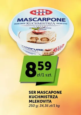 Ser mascarpone Kuchmistrza Mlekovita promocja w ABC