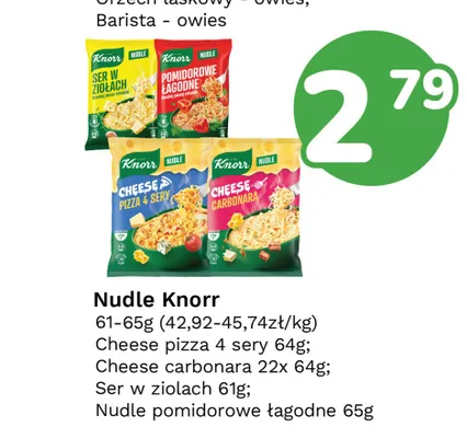 Nudle Knorr Cheese carbonara promocja w Limonka