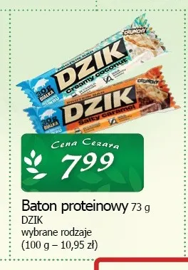 Baton proteinowy Dzik promocja w CEZAR Delikatesy